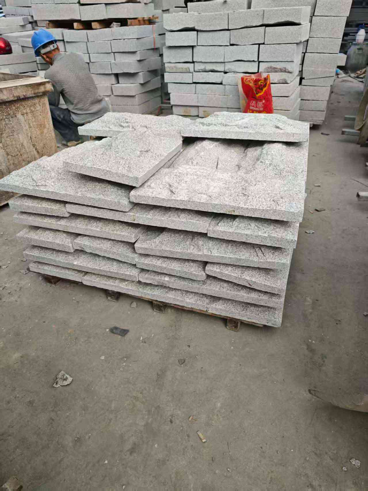 哈尔滨芝麻白蘑菇石，自然面